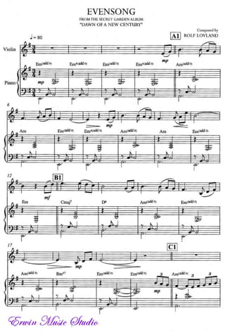 Even song piano+violin