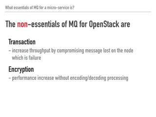 Performance oriented MQ
 