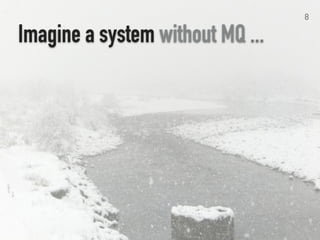 SERVICE A SERVICE B
SERVICE E SERVICE D
REQUEST
SERVICE C
8
A system without MQ
Introduction
 