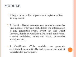 EVENT management system using machine learning.ppt