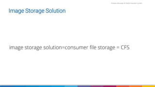 Firdaws Aboulaye & Vadym Kazulkin ip.labs
Image Storage Solution
image storage solution=consumer file storage = CFS
 