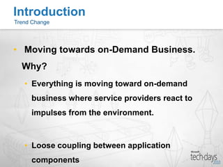 SOA is a synchronous RPC (mostly over Web services)EDA is SOAThe best of EDA and SOA is combined in SOA 2.0IntroductionCommon Thoughts about SOA and EDA