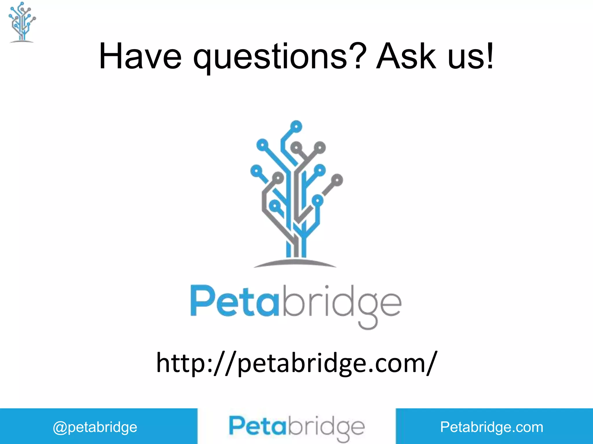@petabridge Petabridge.com Have questions? Ask us! http://petabridge.com/ 