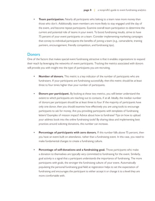 Presentation Participant Guide Examples A Nonprofit's Guide to Event Fundraising Analytics | PDF