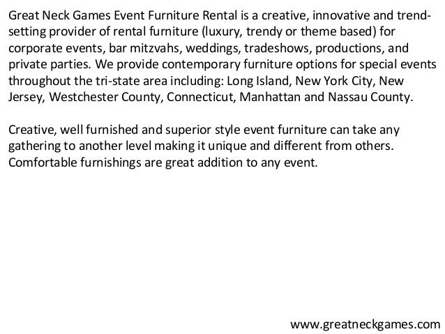 event furniture rental new york event specialists serving nj ct an