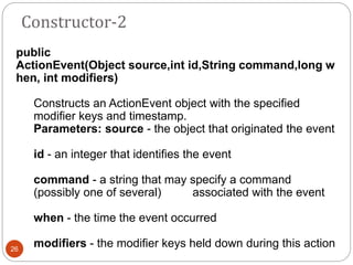 Advance Java Programming(CM5I) Event handling | PPTX