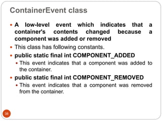 Advance Java Programming(CM5I) Event handling | PPTX
