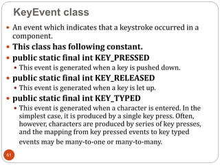 Advance Java Programming(CM5I) Event handling | PPTX