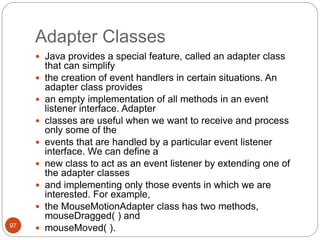 Advance Java Programming(CM5I) Event handling | PPTX