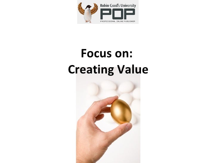 How To Create Value