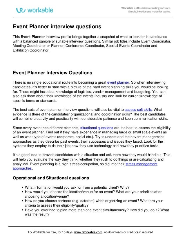 what is an event planner