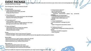 Event-Proposal for handling corporate and formal events | PPTX