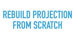 REBUILD PROJECTION
FROM SCRATCH
 