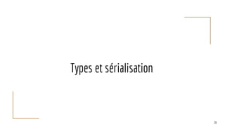Types et sérialisation
20
 