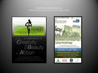 Event Visions Consulting, LLC.“brilliant at reflecting the world’s own image of itself”