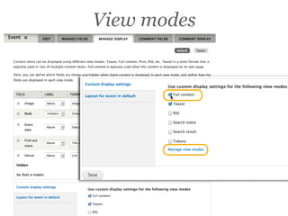 View modes
 