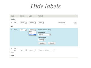 Hide labels
 