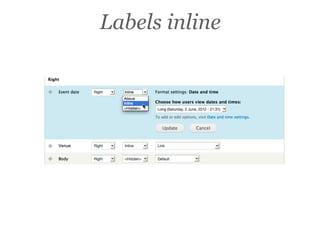 Labels inline
 