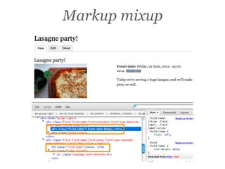 Markup mixup
 