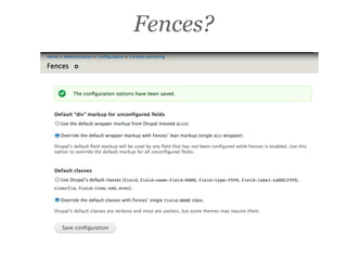 Fences?
 