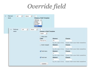 Override field
 