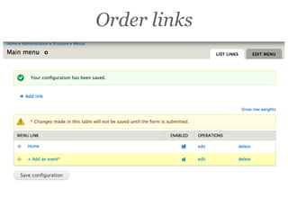 Order links
 