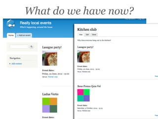 What do we have now?
 