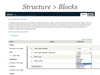 Structure > Blocks
 