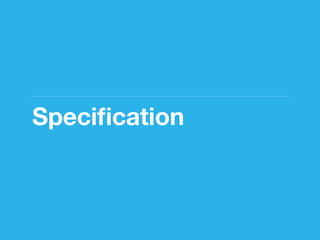 Speciﬁcation
 