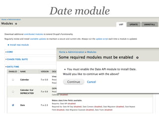 Date module
 