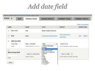 Add date field
 