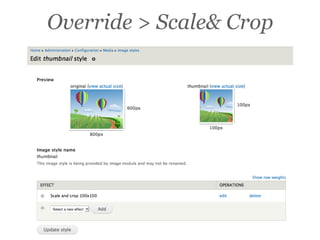 Override > Scale& Crop
 