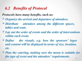 Event protocol and staging about event management | PPTX