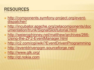 Event and signal driven programming techniques | PPTX