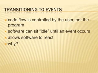 Event and signal driven programming techniques | PPTX