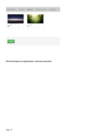 Page | 9
(This will change to an upload button- need new screenshot)
 