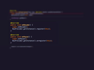 Event based programming in Android | PPT