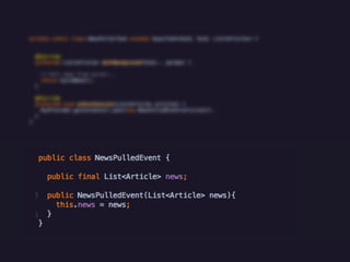 Event based programming in Android | PPT