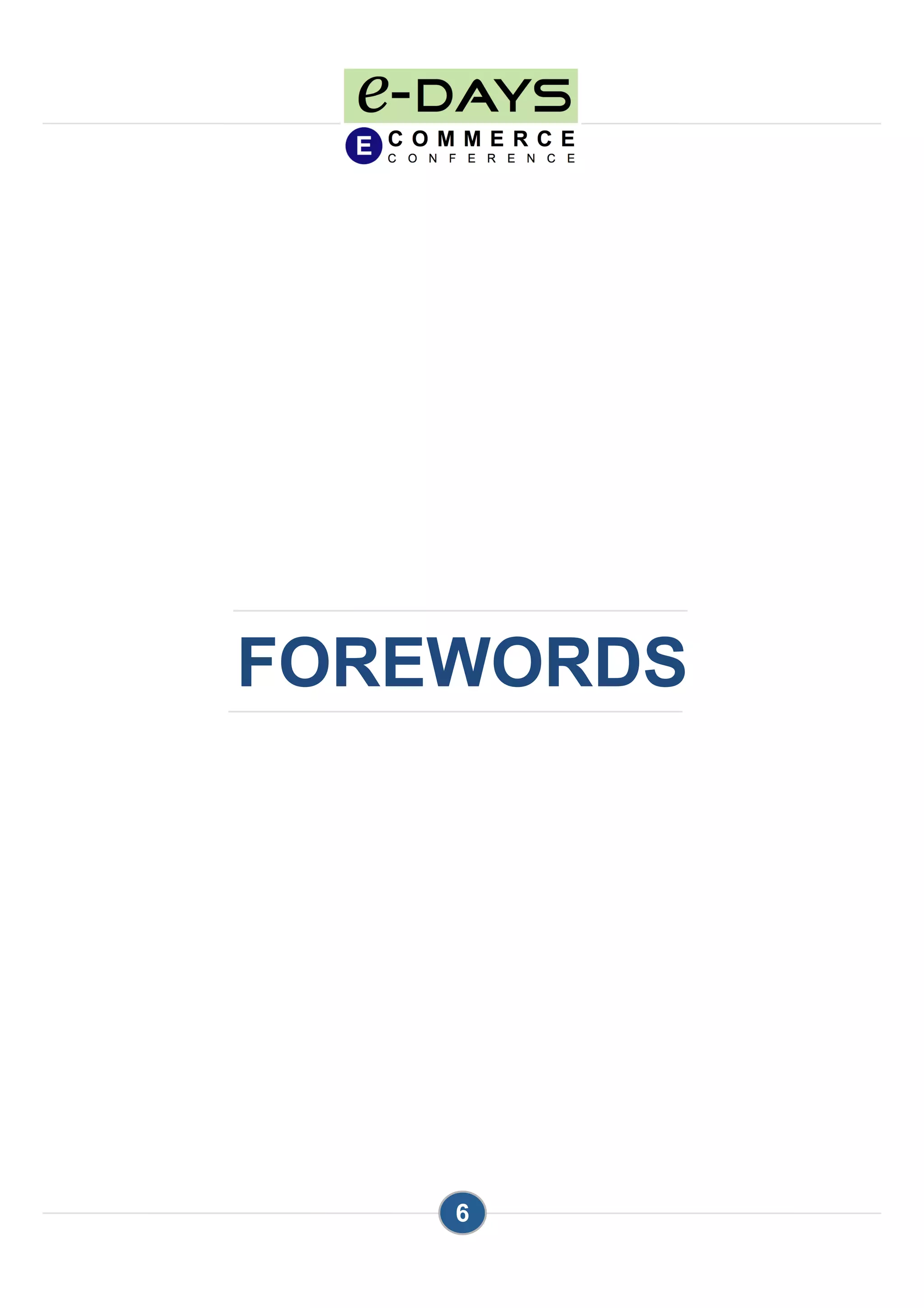 6
FOREWORDS
 