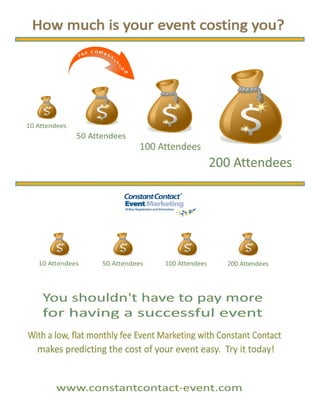 How much is your event costing you?