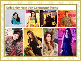 Celebrity Host For Corporate Event
 