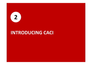 2
INTRODUCING CACI

 