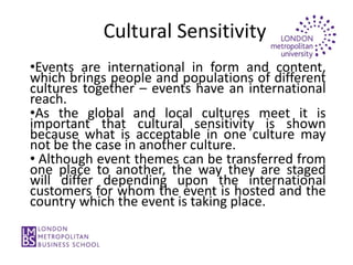 Event design in an international context