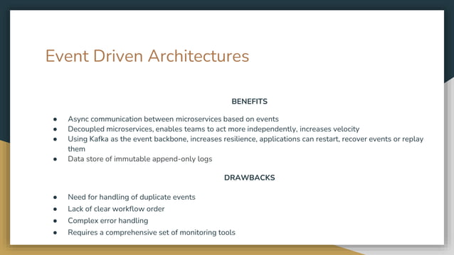 Event Driven Architectures | PPT