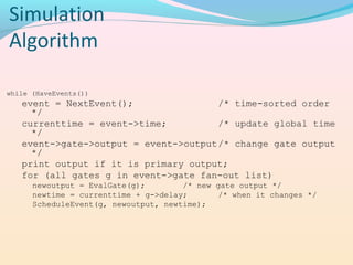 Event driven simulator | PPT