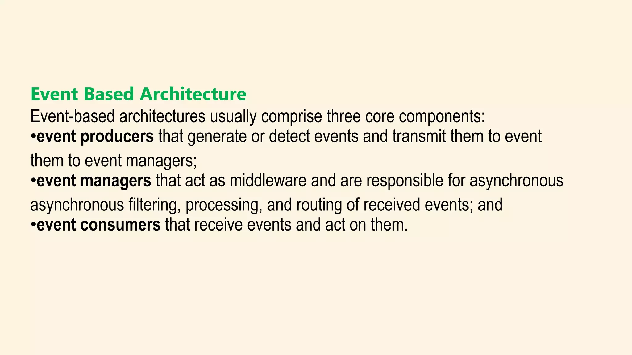 Event Driven Software Architecture Pattern | PPT