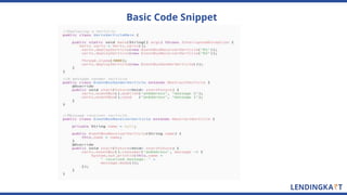 Basic Code Snippet
 
