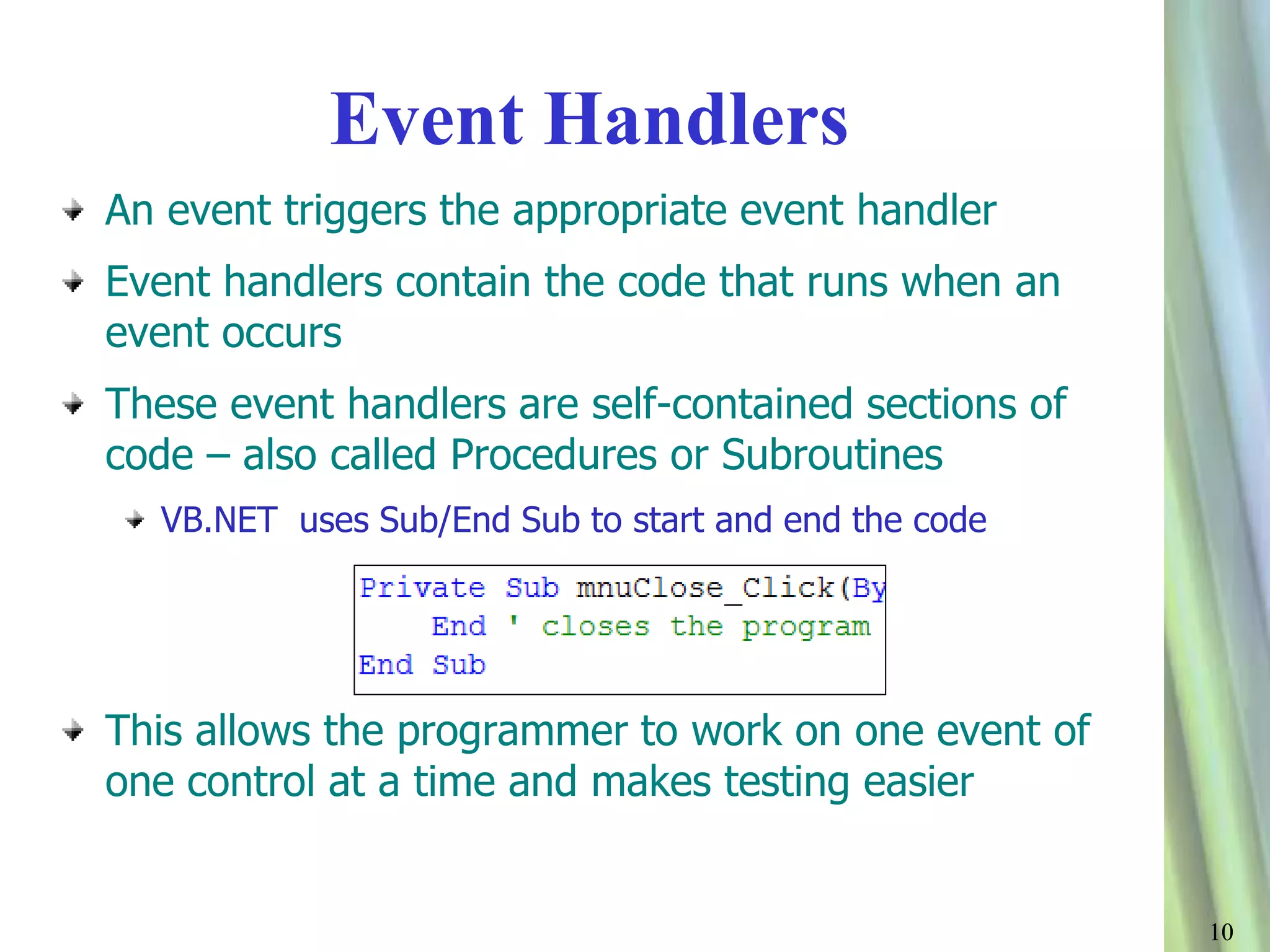 Event driven theory | PPTX | Web Development | Internet