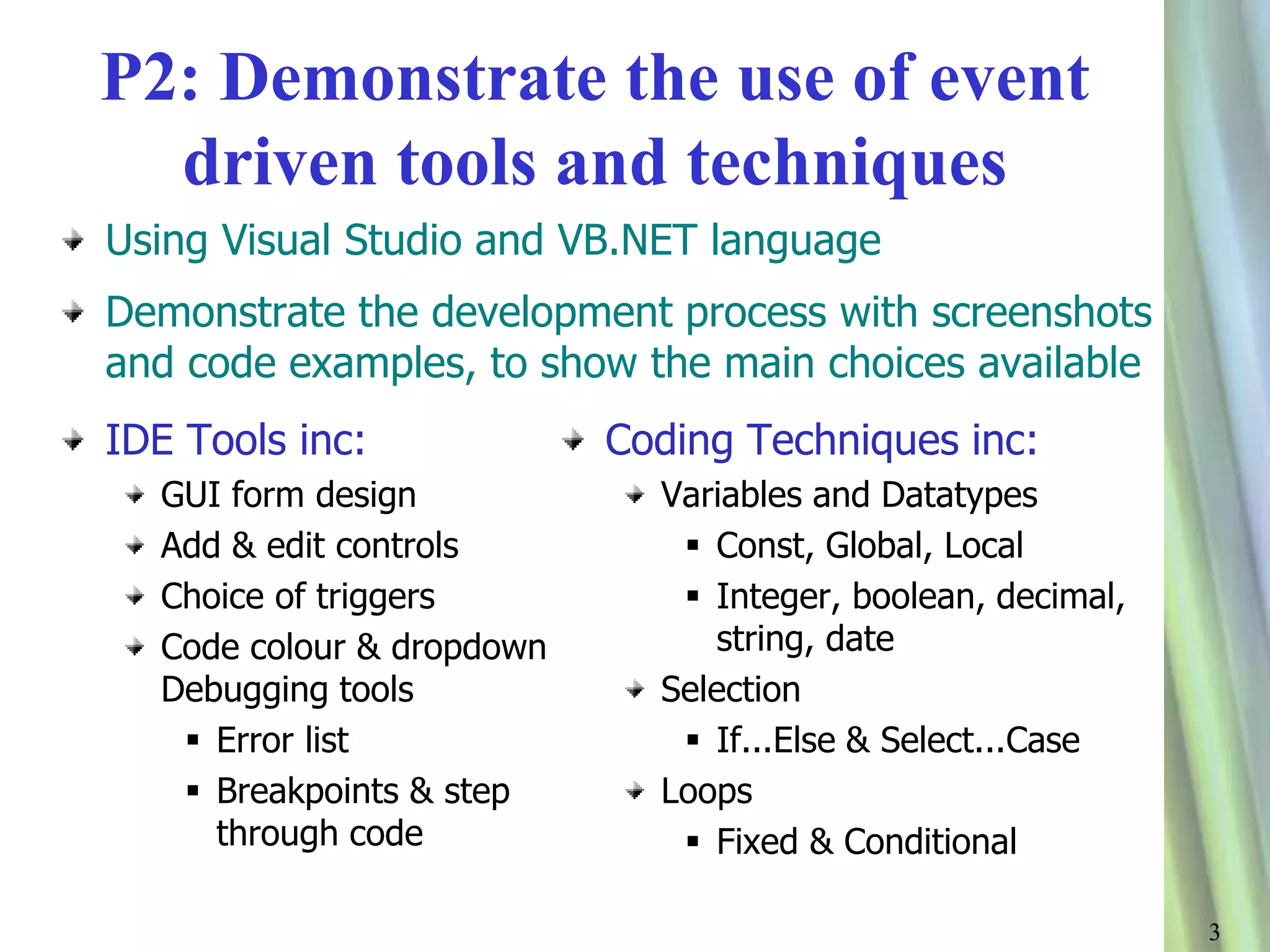 Event driven theory | PPTX | Web Development | Internet