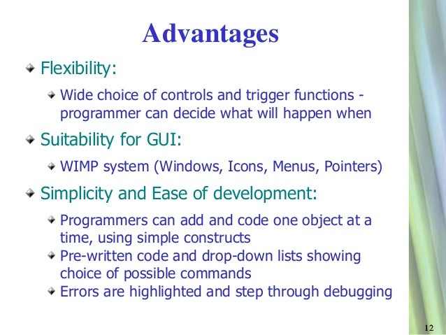 suitability of event driven programs d1 D1, evaluate the suitability of event driven programs for non-graphical applications d2, evaluate an event driven application assessor: george dong, grade. suitability of event driven programs d1 D1, evaluate the suitability of event driven programs for non-graphical applications d2, evaluate an event driven application assessor: george dong, grade.